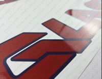 Glastron Boat Logo Red/Blue Decals Set of 2 Glastron Boat Logo Red/Blue Decals Set of 2